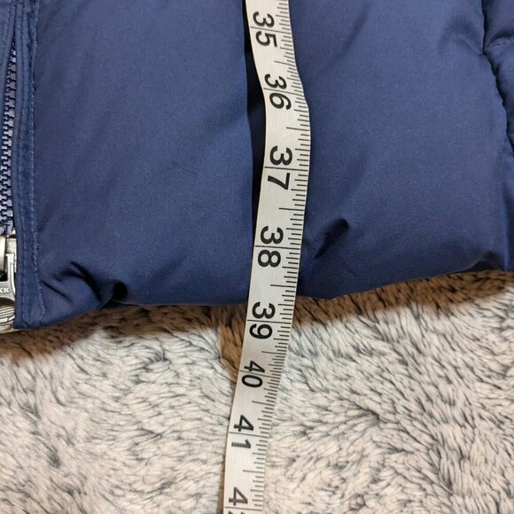 Patagonia Puffer Jacket Coat Down With It Parka Blue Long Small - Picture 8 of 8